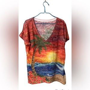 BeeEasy Maui, Hawaii sheer shirt 2XL